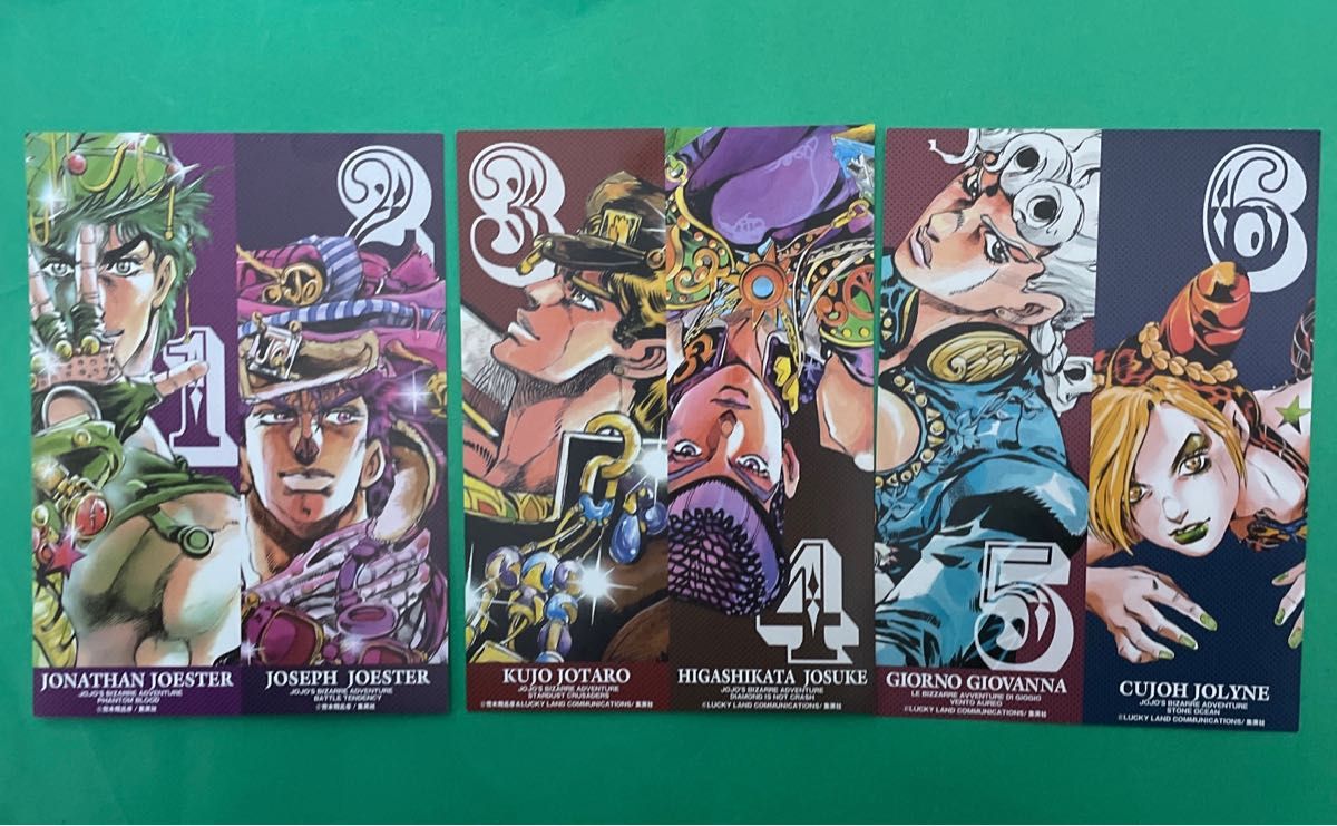ジョジョの奇妙な冒険 ポストカード 非売品 1部 2部 3部 4部 5部 ジョジョの奇妙な冒険 ポストカード 非売品 1部 2部 3部 4部 5部