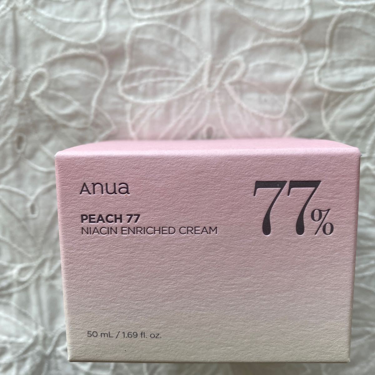 新品★Anuaアヌア桃77%ナイアシンエンリッチ クリームピーチ ★50ml_画像1