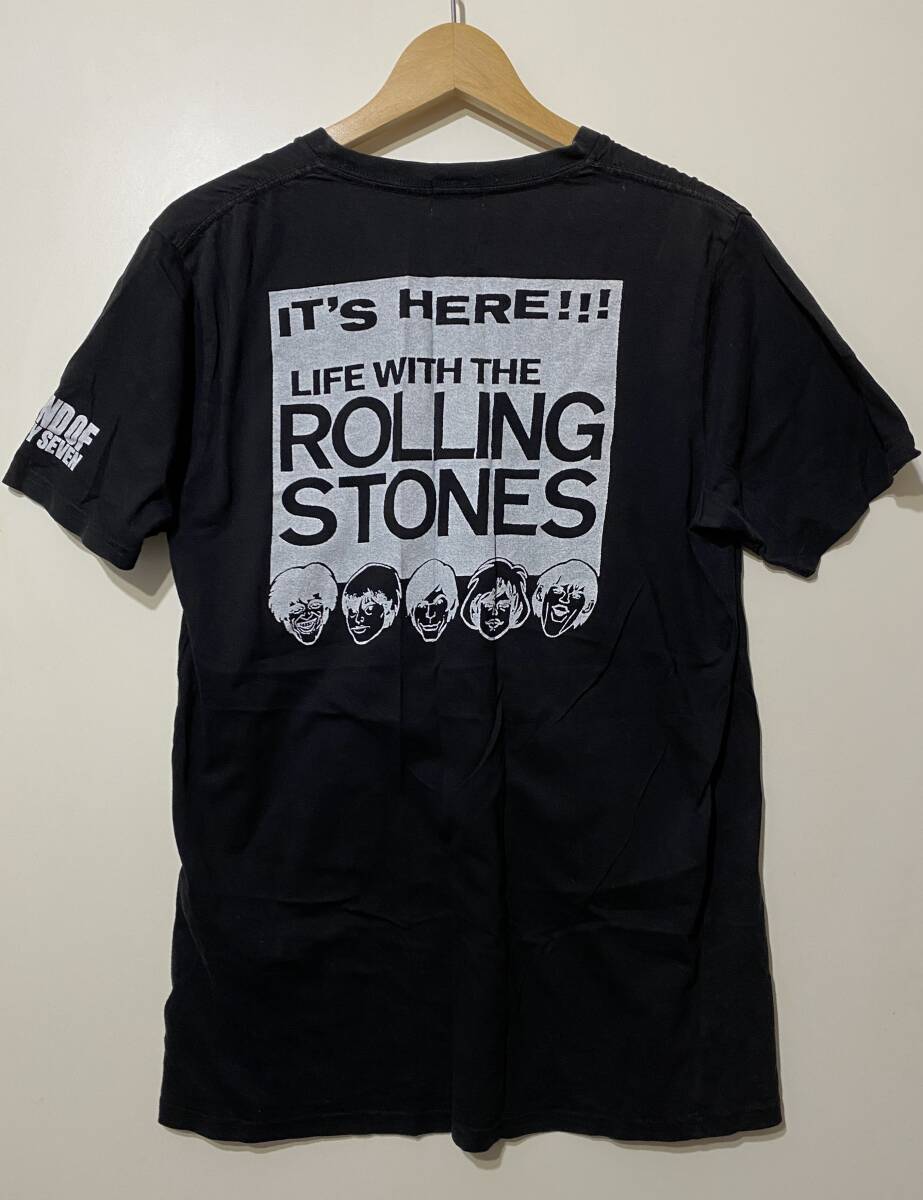 * TK short sleeves V neck T-shirt black black Brian Jones low ring Stone z collaboration BRiAN JONES THE ROLLING STONES