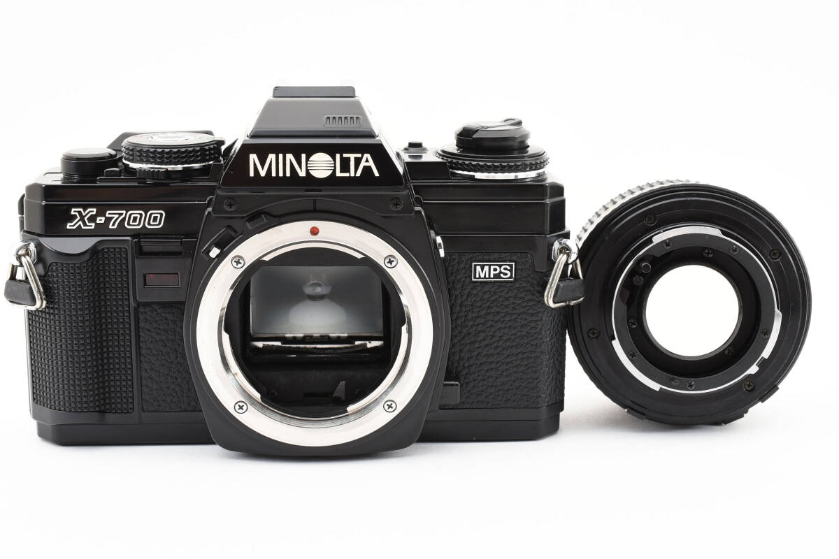 [美品]ミノルタ MINOLTA X-700 一眼レフ 35mm フィルムカメラ ブラック 黒 + MD 50mm f/1.7 2088882_画像8