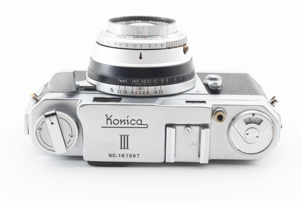 [美品]コニカ KONICA　コニカ KonicaⅢ　レンジファインダー フィルムカメラ with Hexanon 48mm f/2 2095949_画像4