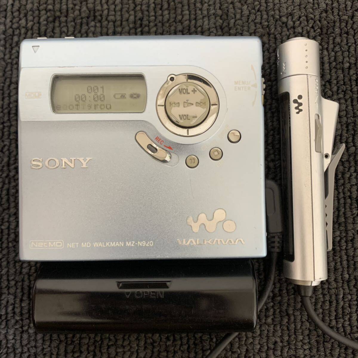 SONY MD walkman MZ-N920 ソニー ポータブルMDプレーヤー MDウォークマン ブルー