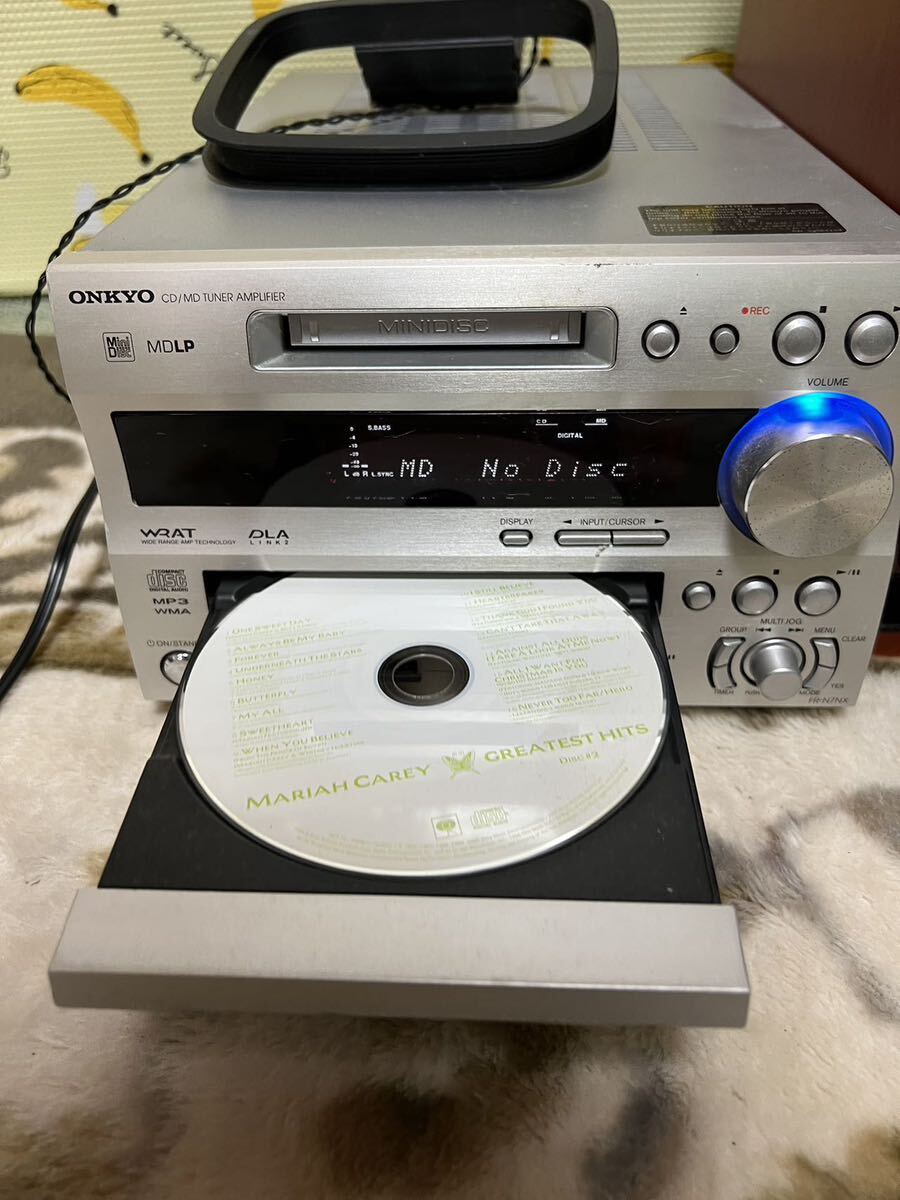 オンキョー FR-N7NX D-N7NX　CD MD アンプ コンポ スピーカーシステム ONKYO 中古品_画像2