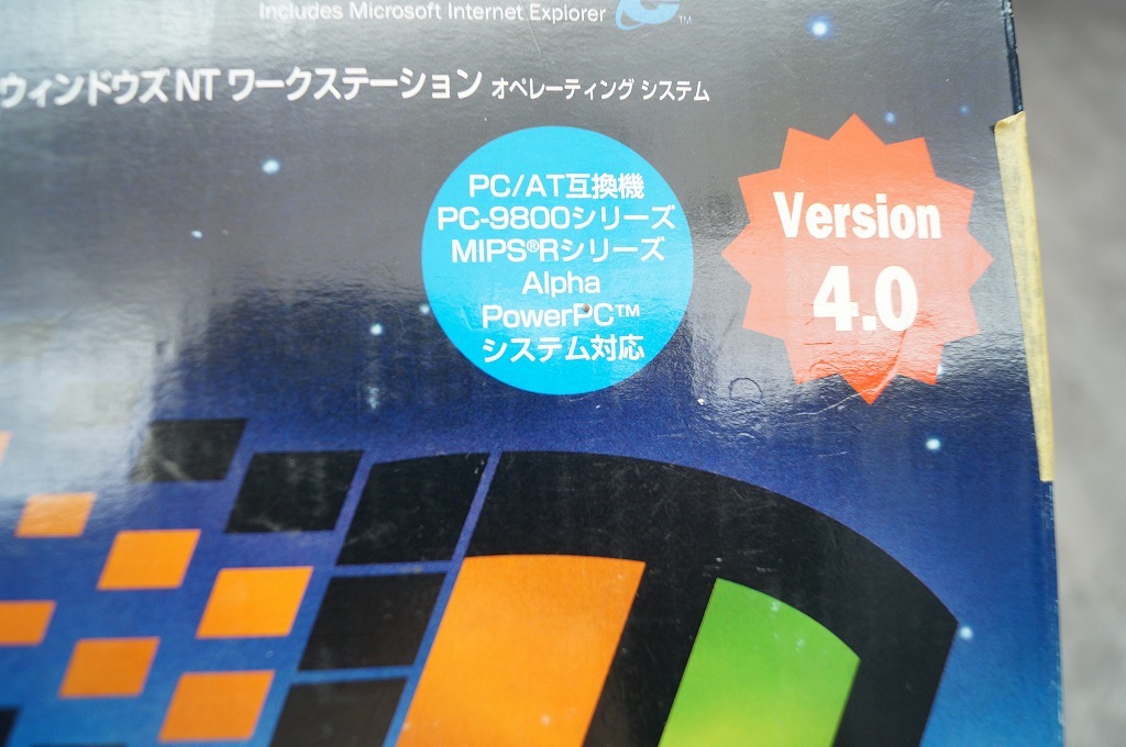  Microsoft WindowsNT 4.0 Workstation выпуск на японском языке PC9800 PC|AT совместимый install диск коробка царапина Pro канал есть 