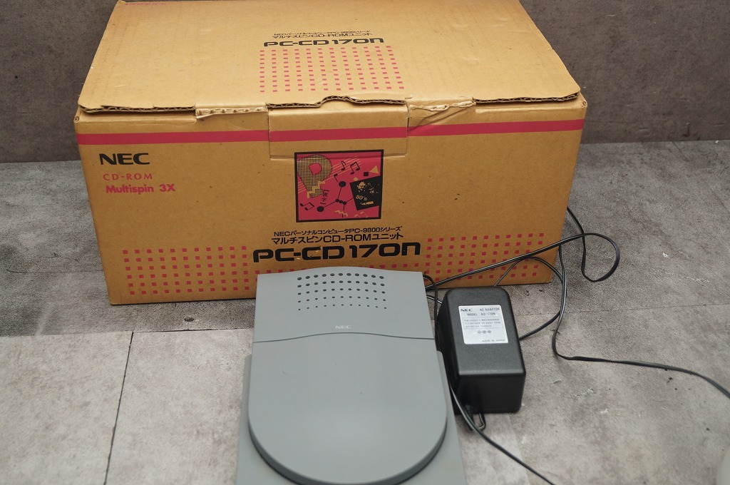NEC　PC98用CD-ROMユニット PC-CD170N 　動作OK_画像1