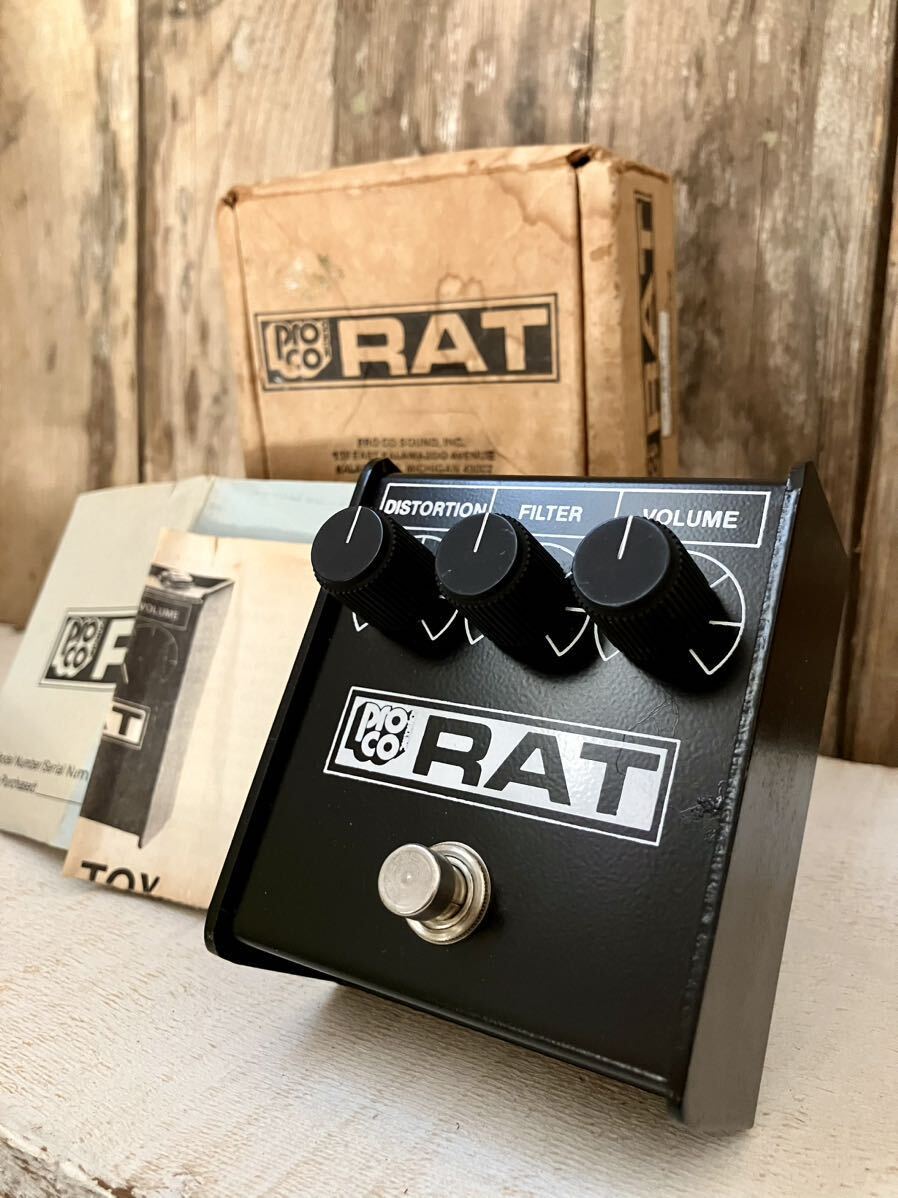 コンディション極上 元箱 ペーパーワーク付属 1985年製 Whiteface Proco RAT ホワイトフェイス レア プロコ ラットの画像1