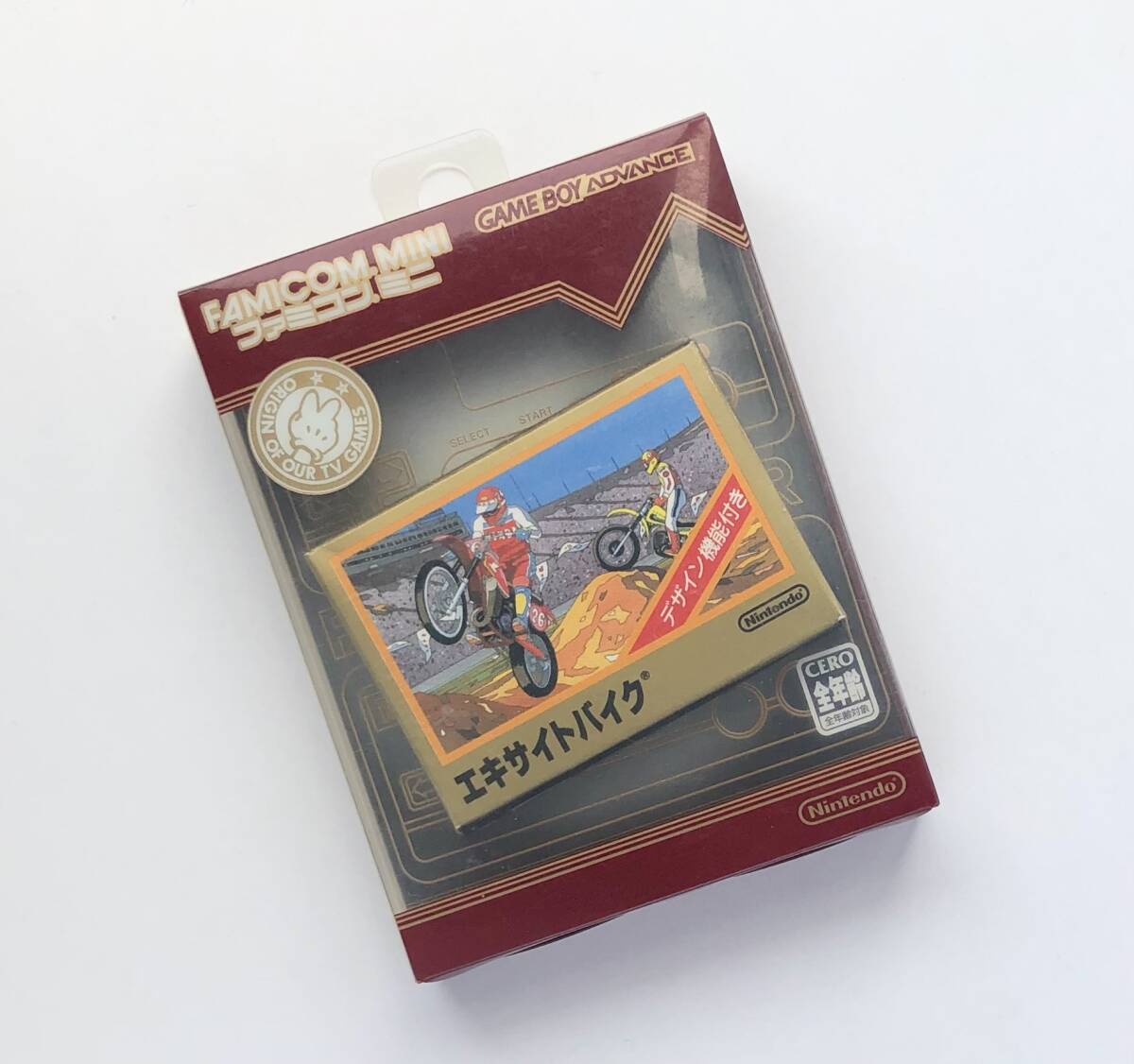 中古　エキサイトバイク　箱・取扱説明書付き　ゲームボーイアドバンス　GBA ソフト　ファミコンミニ_画像2