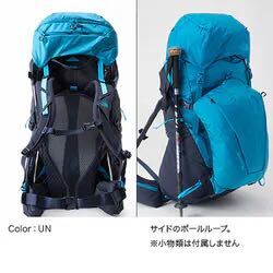 新品タグ有 定価46,200円 THE NORTH FACE NMW61900 MLサイズ 75L リュック バックパック 登山 海外 旅行 青 ゴールドウィン国内正規取扱品_画像2