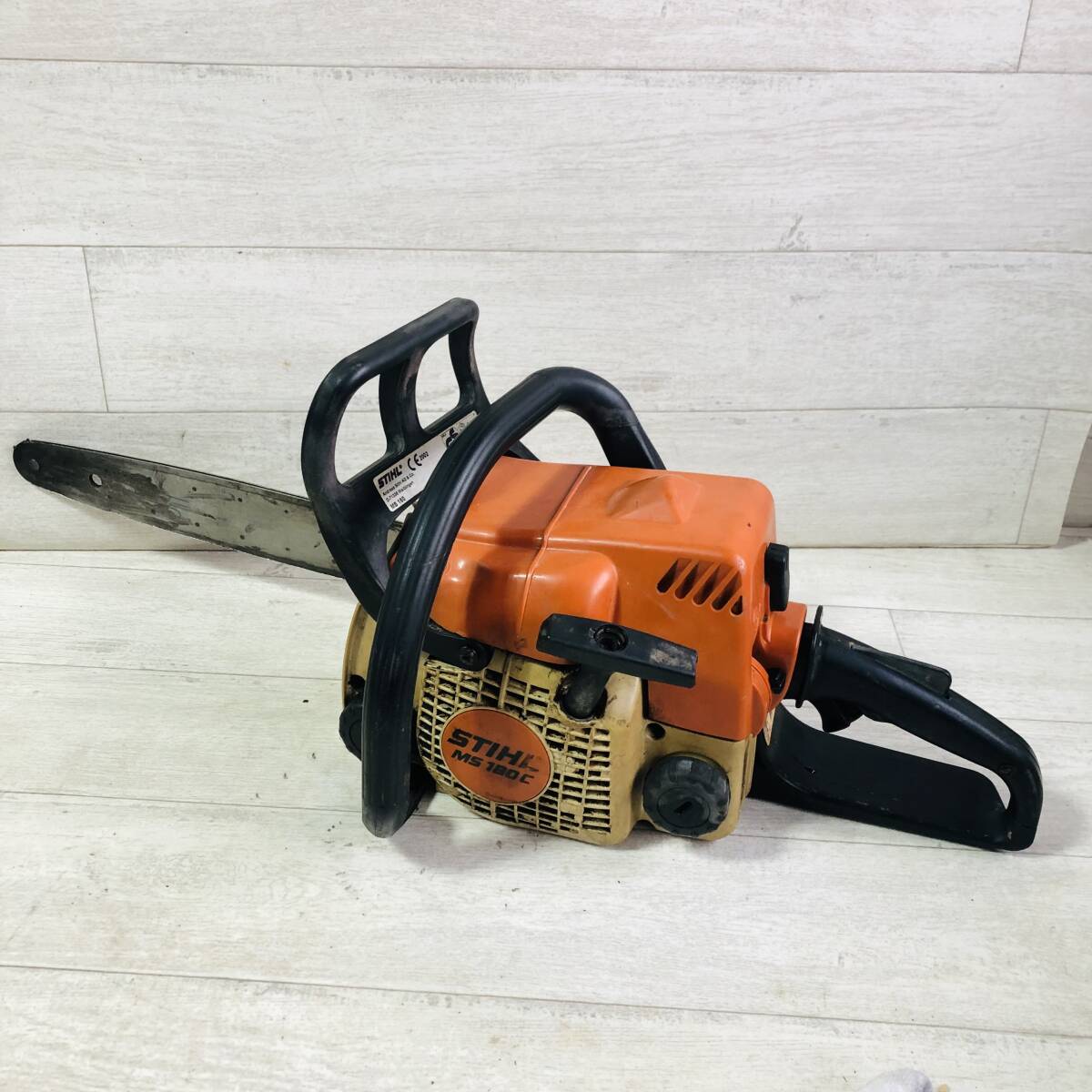 ■STIHL スチール MS180 エンジン チェーンソー 圧縮あり ジャンク■ ハ9の画像1