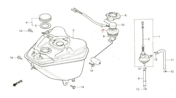 AB07 純正 フロートセット 新品 フロートピン TACT タクト フルマーク キャブレター キャブ 送料300円～ フロート クレージュ クレタク.147_AB07　F-11　