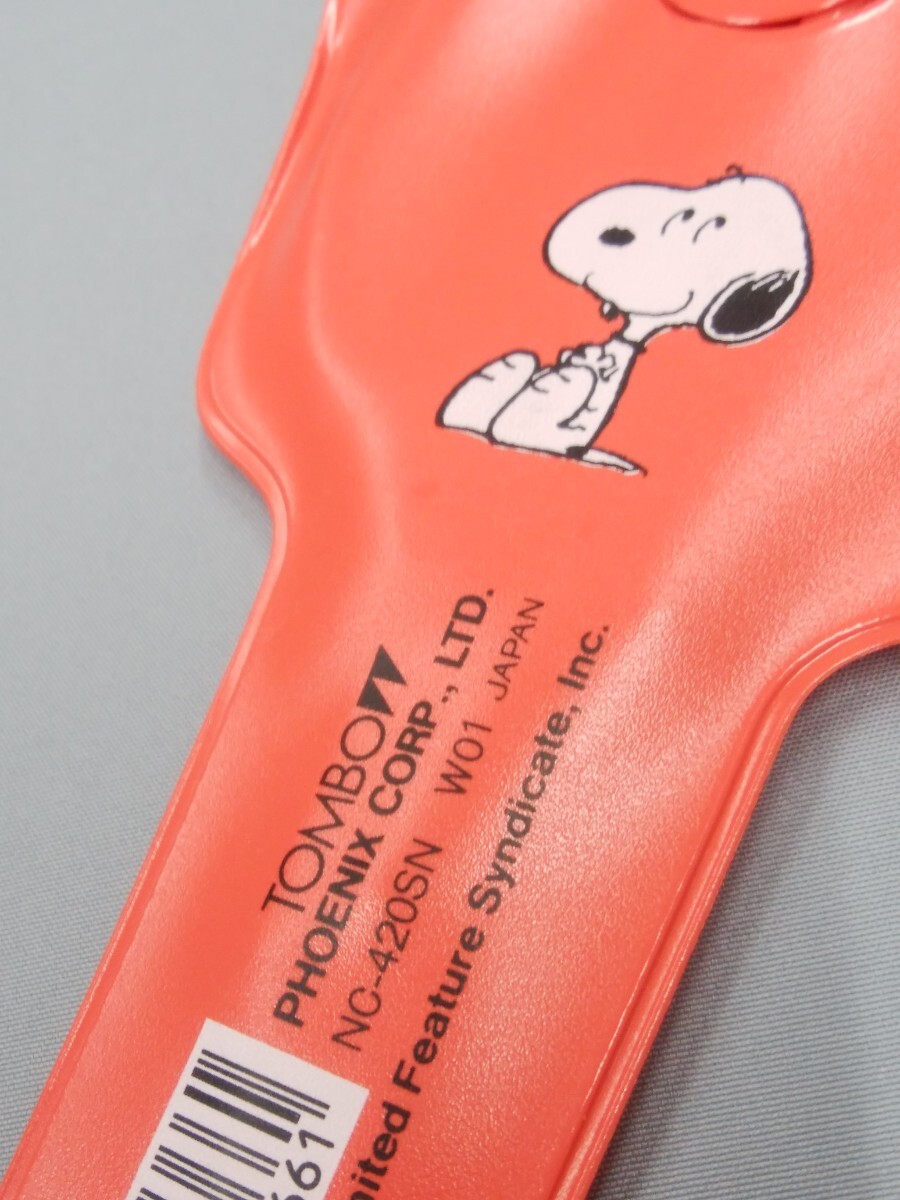 SNOOPY♪スヌーピー♪ビニールケース付き ハサミ/はさみ♪レッド トンボ鉛筆 TOMBOW SUGAR 廃盤当時物 レトロ_画像5