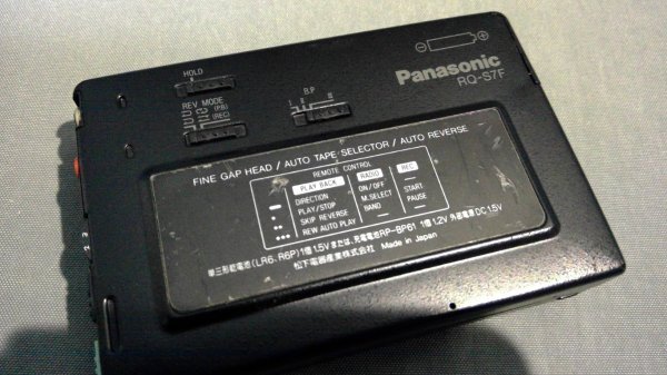 【オーディオ】動作不可 ≪Panasonic≫　カセットプレーヤー ブラック RQ-S7F 年代物　パナソニック272050025a6b812_画像4