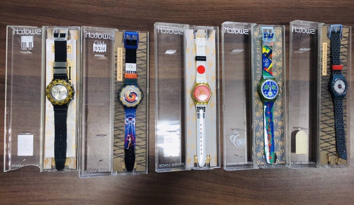 【9032】スウォッチ まとめ swatch オリンピック 腕時計 ケース付きの画像2