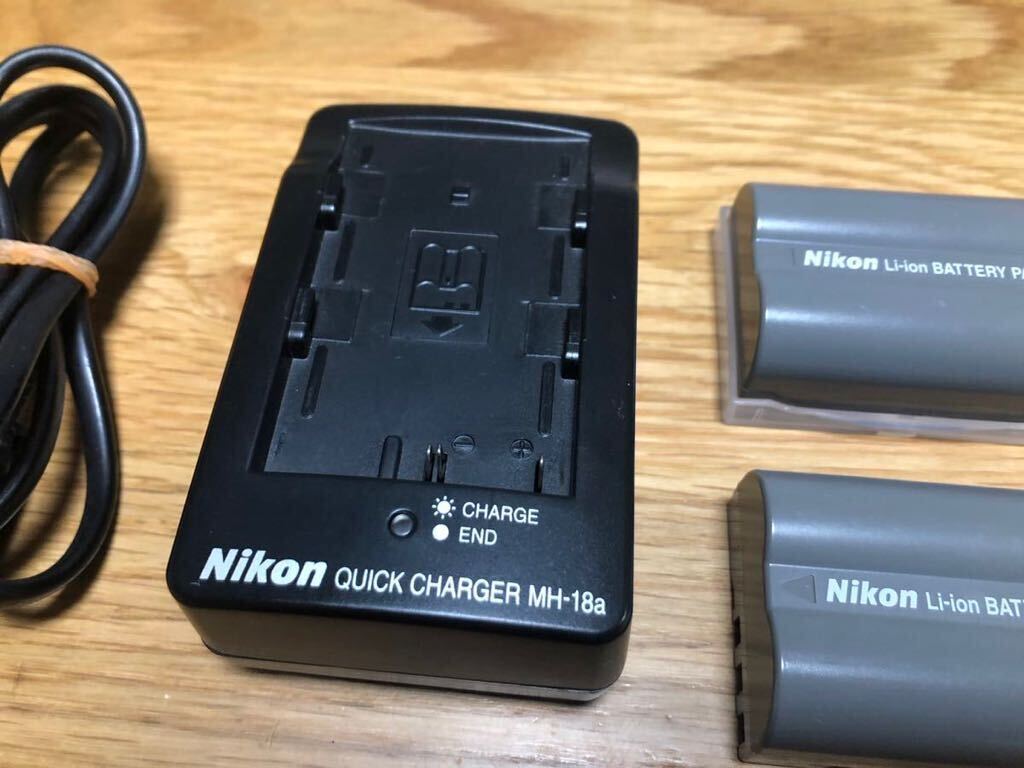 Nikon◆ニコン 純正 バッテリー クイックチャージャー MH-18a + EN-EL3e◆_画像2