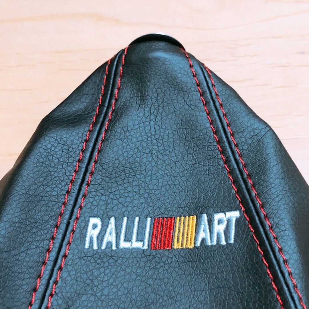 三菱 ラリーアート ralliart シフトブーツ カバー マニュアル コルト ランサー ランエボ ミラージュ ek 在庫1_画像2