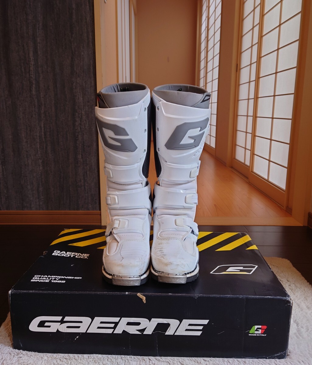 ガエルネ GAERNE SG22 新型ブーツ 最上級グレード オフロード モトクロス エンデューロ ブーツ WHITEの画像2