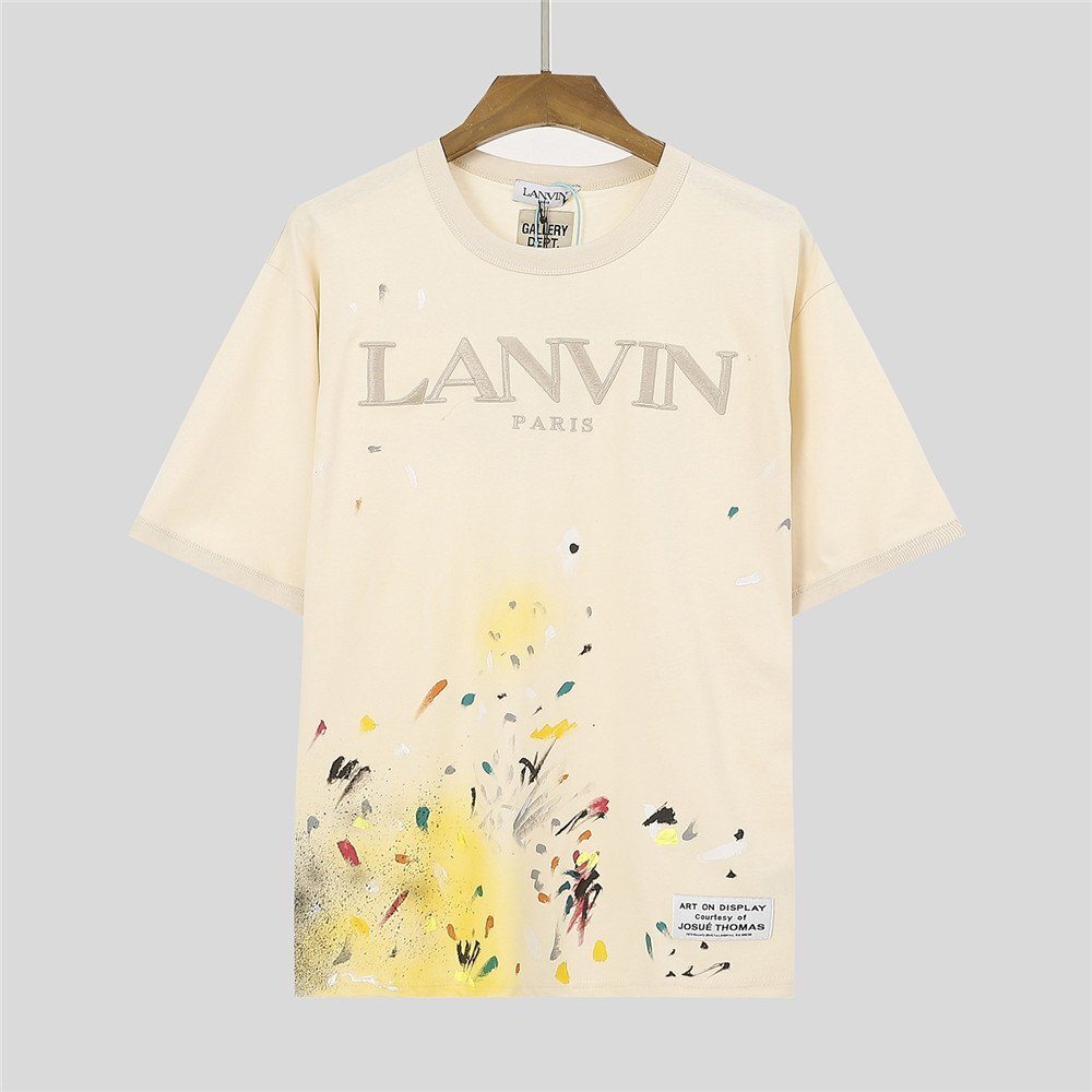 GALLERY DEPT. x LANVIN | PAINT-EFFECT LOGO T-SHIRT Tシャツ 半袖 男女兼用 おしゃれ トップス 夏 Lサイズ_画像1