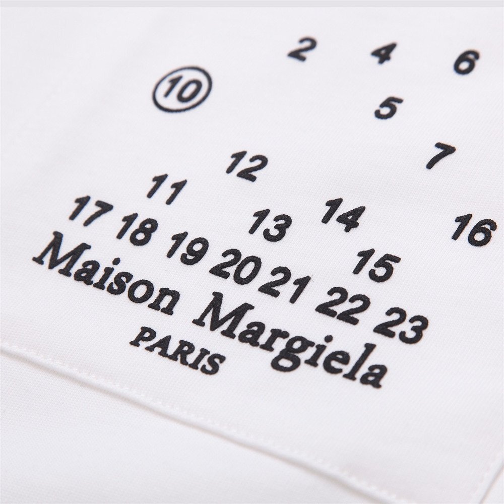 メゾンマルジェラ Maison Margiela tシャツ 半袖 白 メンズ レディース 胸ポケット ナンバリングロゴ おしゃれ 簡約 トップス ファッション_画像6