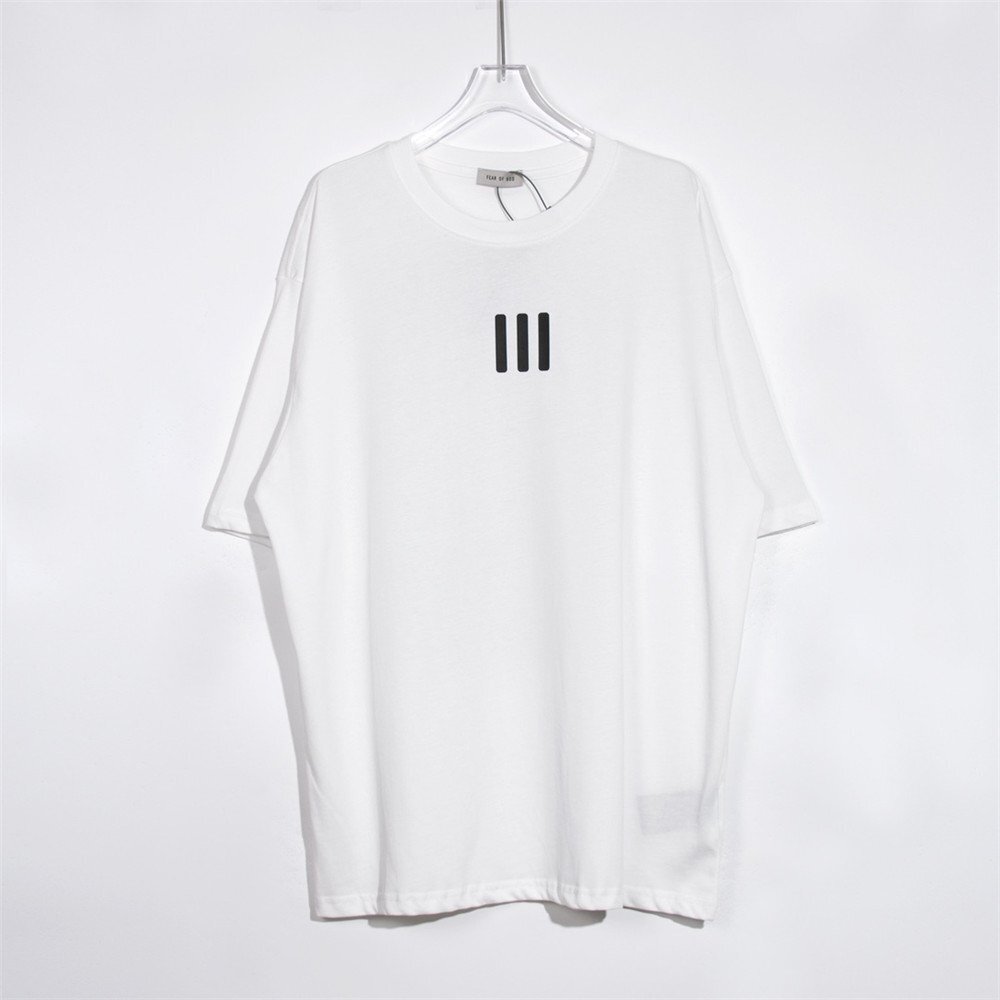 【FEAR OF GOD】X RRR 123 半袖 Tシャツ ユニセックス カットソー 丸衿 オーバーサイズ コットンシャツ Lサイズの画像1