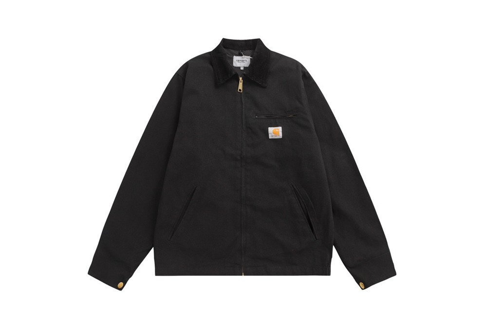 *carhartt WIP*Detroit ジャケット 通気性あり インナー ヴィンテージ ジャケット メンズ 黒 紳士着 アウター Sサイズ_画像1