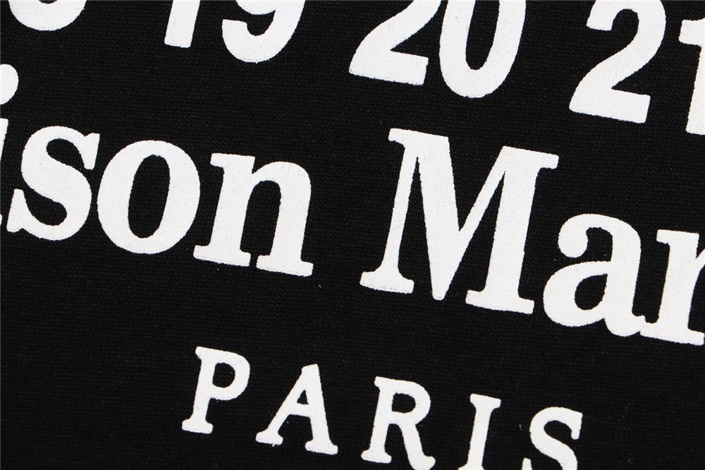 MaisonMargielaメゾンマルジェラ ナンバーズ ロゴ メンズ Tシャツ 黒 半袖 シャツ 夏 男女兼用 トップス Lサイズの画像6