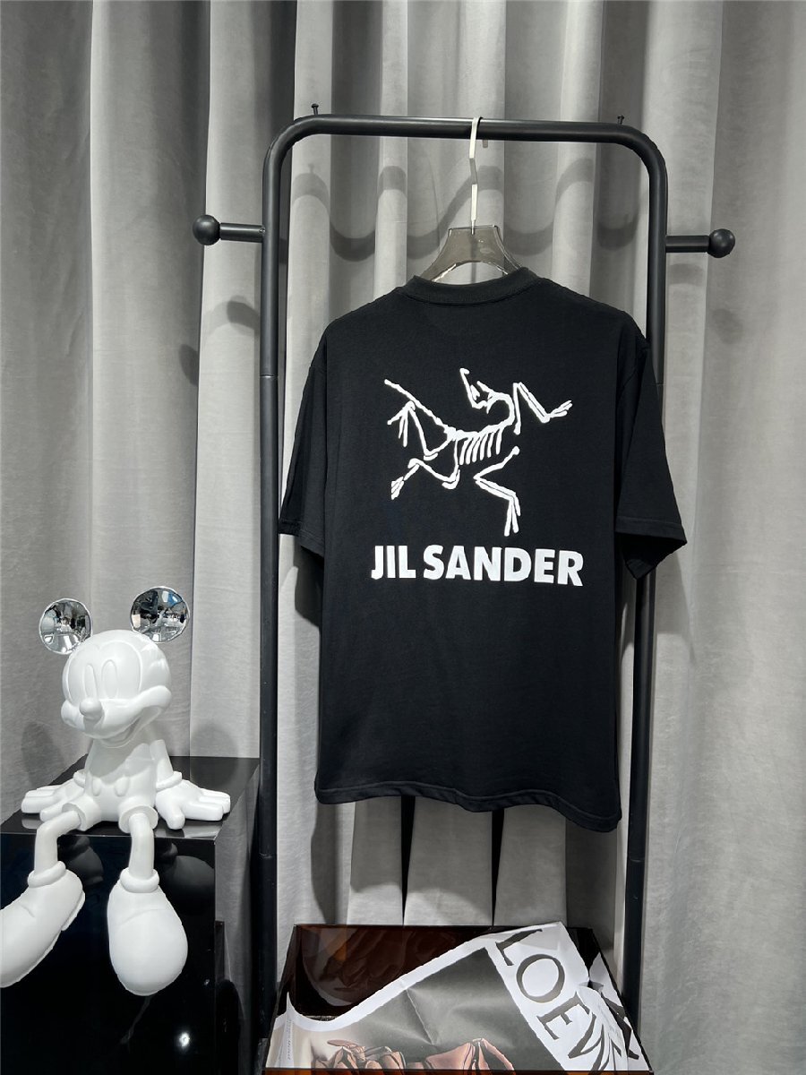 【ジルサンダー】×【アークテリクス】メンズ レディース 半袖Tシャツ ARC‘TERYX jil sander ブラック カットソー XLサイズ_画像1