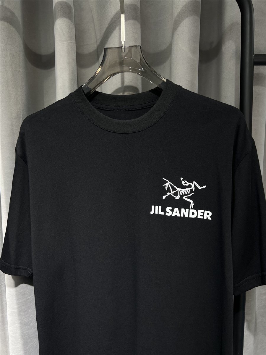 【ジルサンダー】×【アークテリクス】メンズ レディース 半袖Tシャツ ARC‘TERYX jil sander ブラック カットソー XLサイズ_画像4