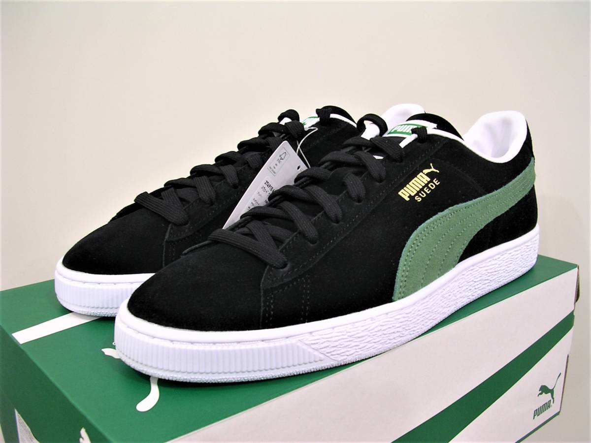 新品 PUMA SUEDE CLASSIC XXI 黒緑 29cm US11 完売サイズ プーマ スエード クラッシック XXI #374915-60 クライド CLYDE_画像5