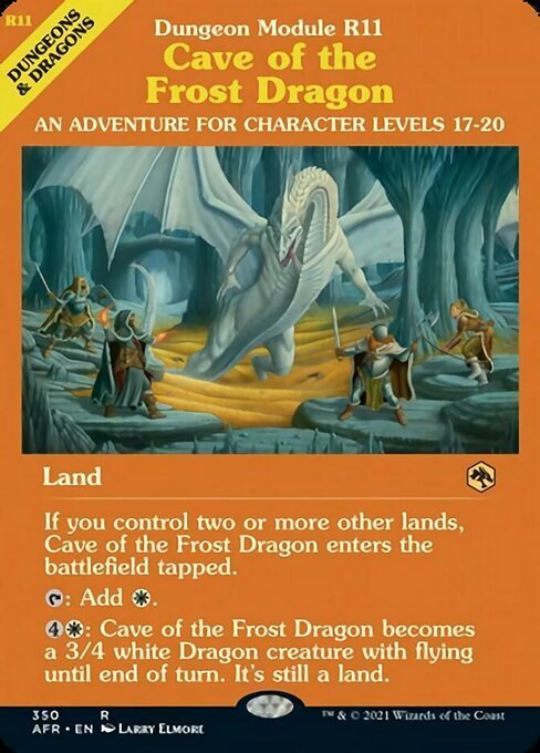 MTG ■土地/英語版■ 《フロスト・ドラゴンの洞窟/Cave of the Frost Dragon》★ショーケースFOIL★ フォーゴトン・レルム探訪　AFR_画像1