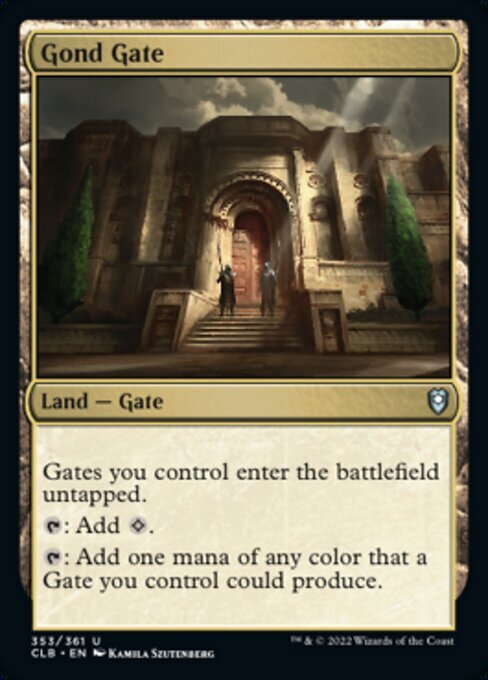 MTG ■土地/英語版■ 《ガンド門/Gond Gate》★FOIL★ 統率者レジェンズ：バルダーズゲートの戦い CLB_画像1