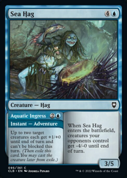 MTG ■青/英語版■ 《シー・ハグ/Sea Hag》★FOIL★ 統率者レジェンズ：バルダーズゲートの戦い CLB_画像1