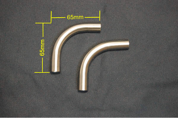 L型　エルボパイプΦ13 オールステンレスｘ2個_画像1