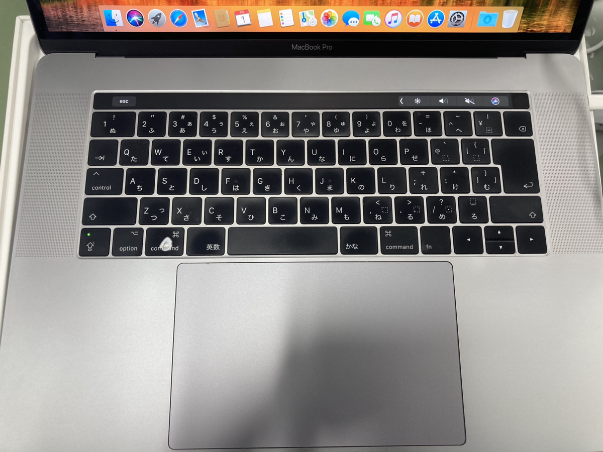 ジャンク　MacBookPro(15.4inch) タッチバー付き　SSD512GB ジャンク　A-77_画像8