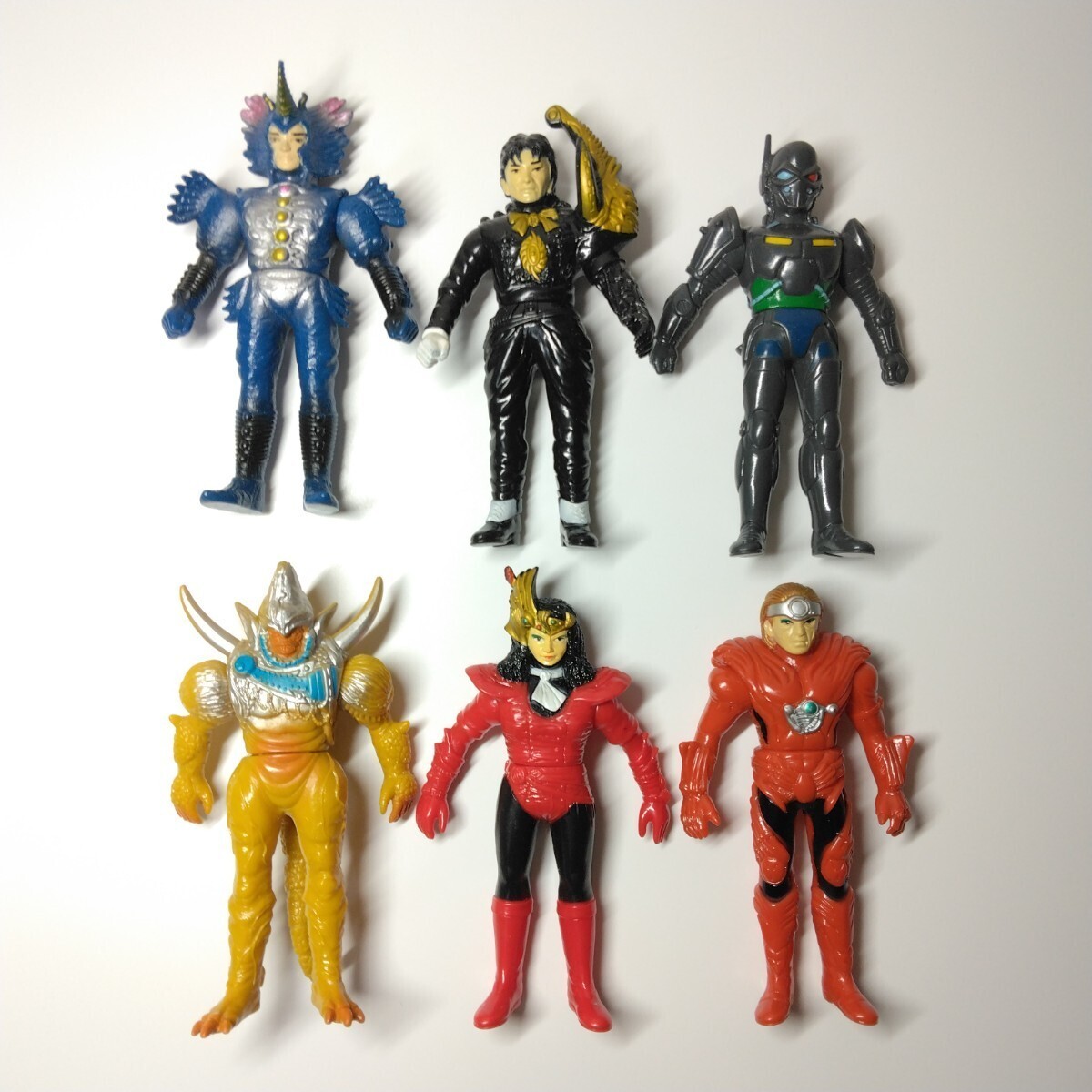 戦隊 ライブマン ソフビ 怪人 敵 アビス ガッシュ ケンプ 1988 当時物 super sentai liveman evil monster vintage sofubi figure BANDAI_画像1