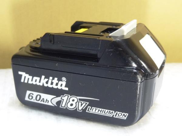  Makita 18V battery original BL1860B remainder amount display attaching 1 piece * Mark attaching voltage measurement result chronicle [ out surface is little scratch . have . large deterioration less ] M 221