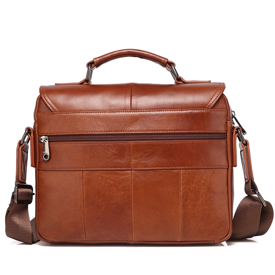  high class original leather business bag men's up one shoulder bag leather casual commuting ipad correspondence high capacity 