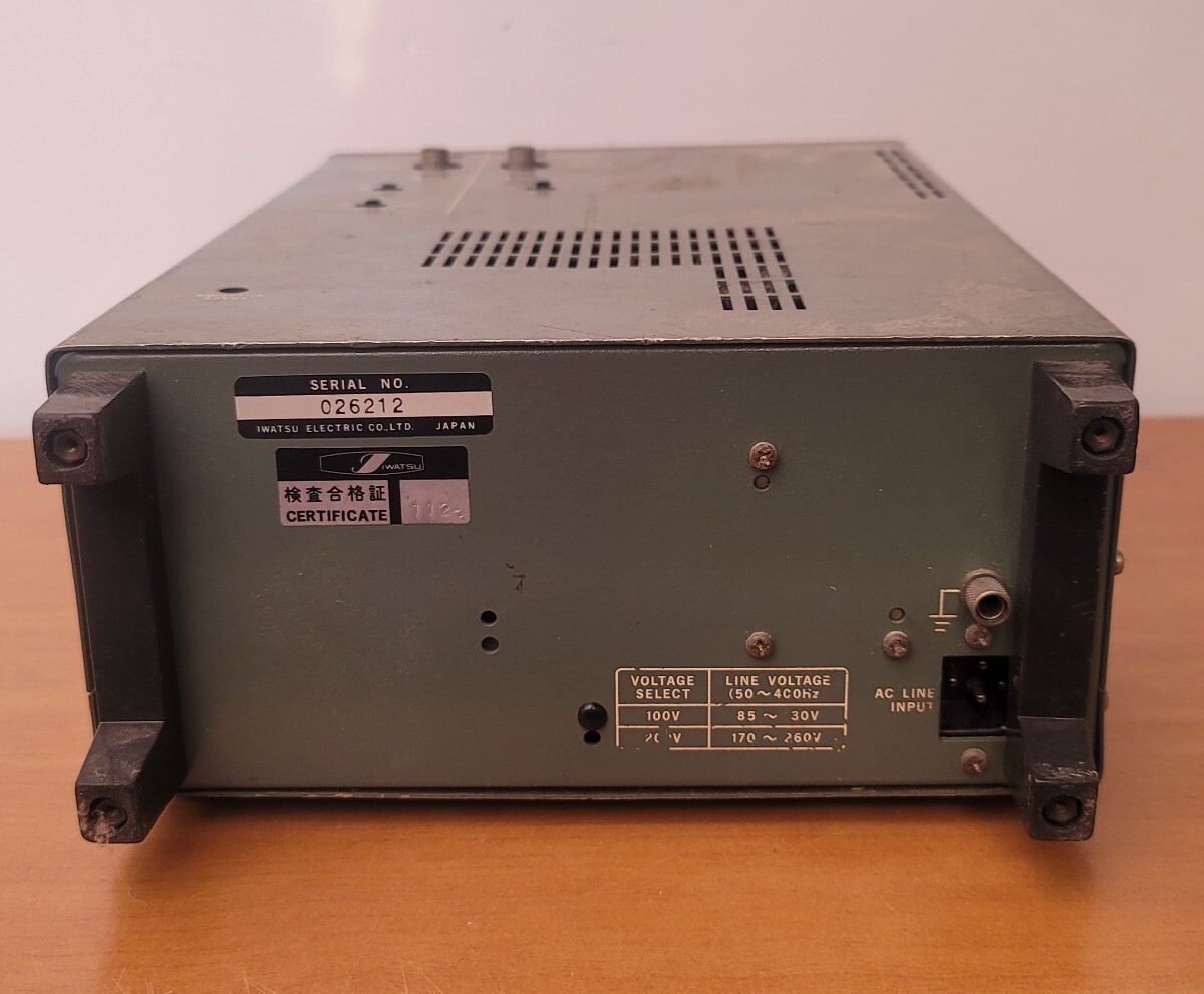 岩通 SS-3510 50MHz 2ch 小型アナログ オシロスコープ シンクロスコープ DC-50MHz 岩崎通信機 IWATSU 当時物 保管品_画像2