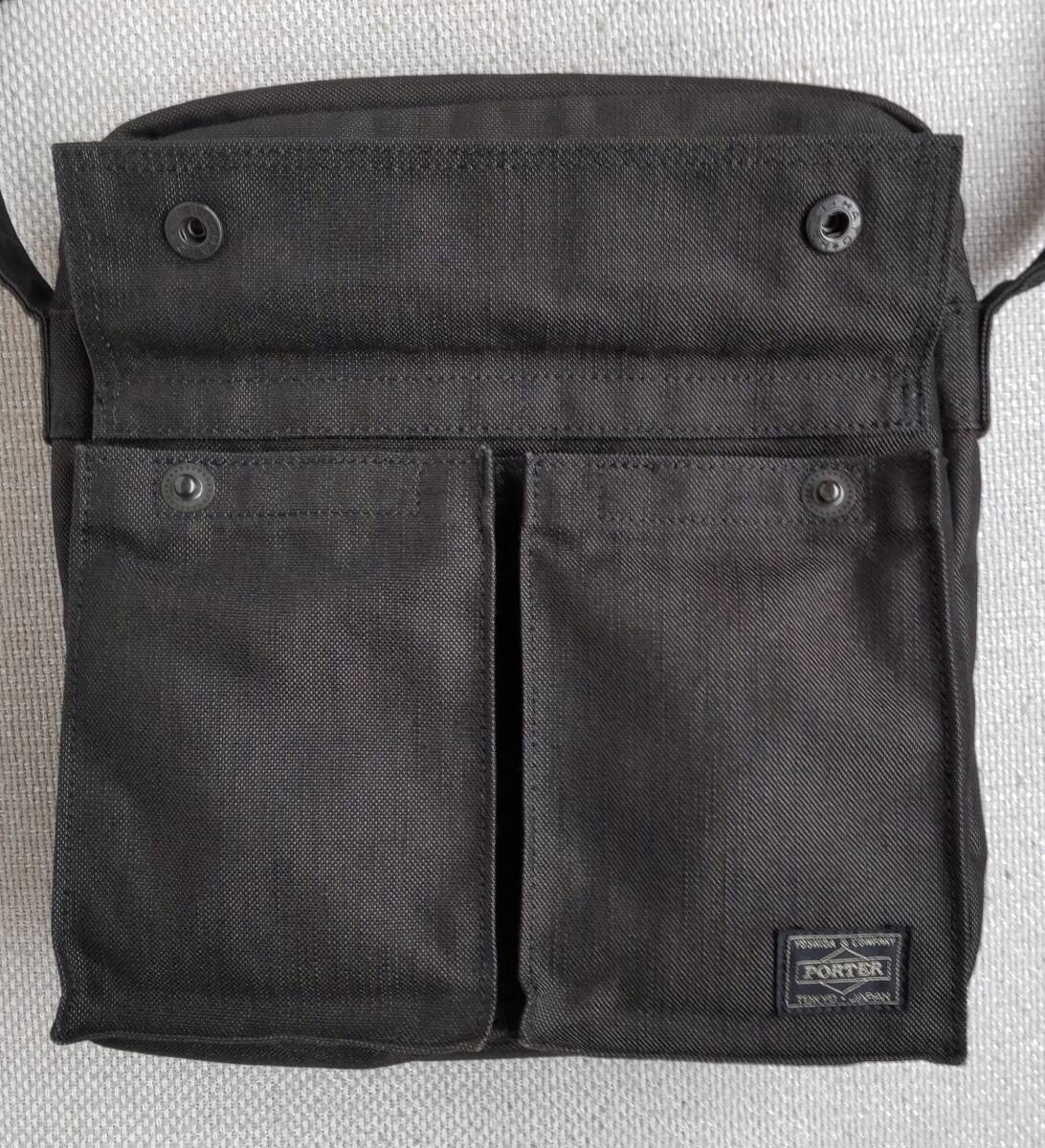 ★美品★ PORTER ポーター SMOKY SHOULDER BAG スモーキー ショルダーバッグ BLK 吉田カバンの画像6