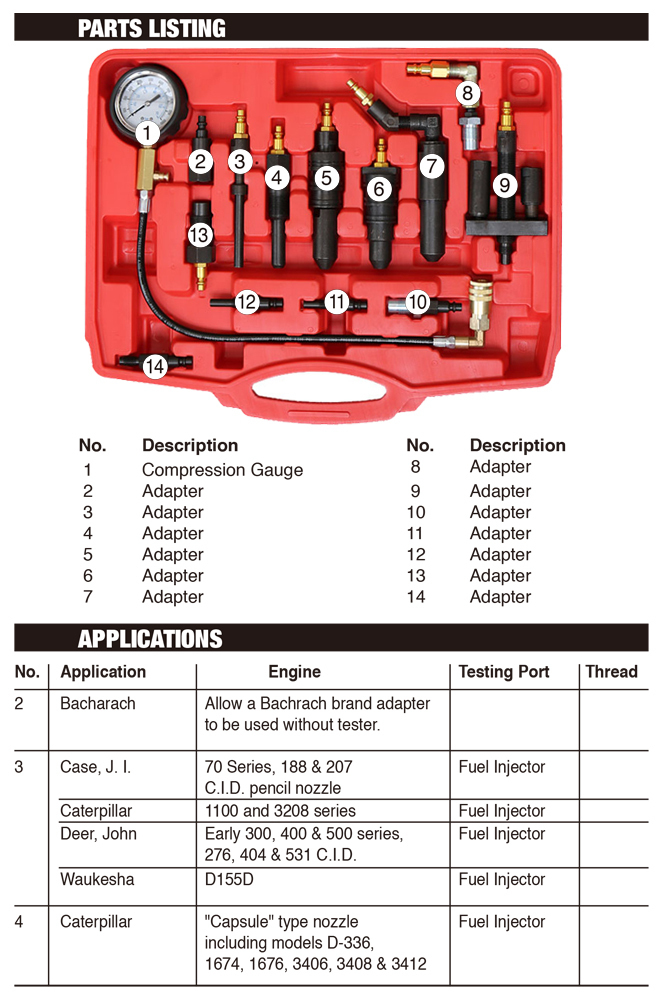  diesel engine compression gauge compression tester ( certification tool )KIKAIYA