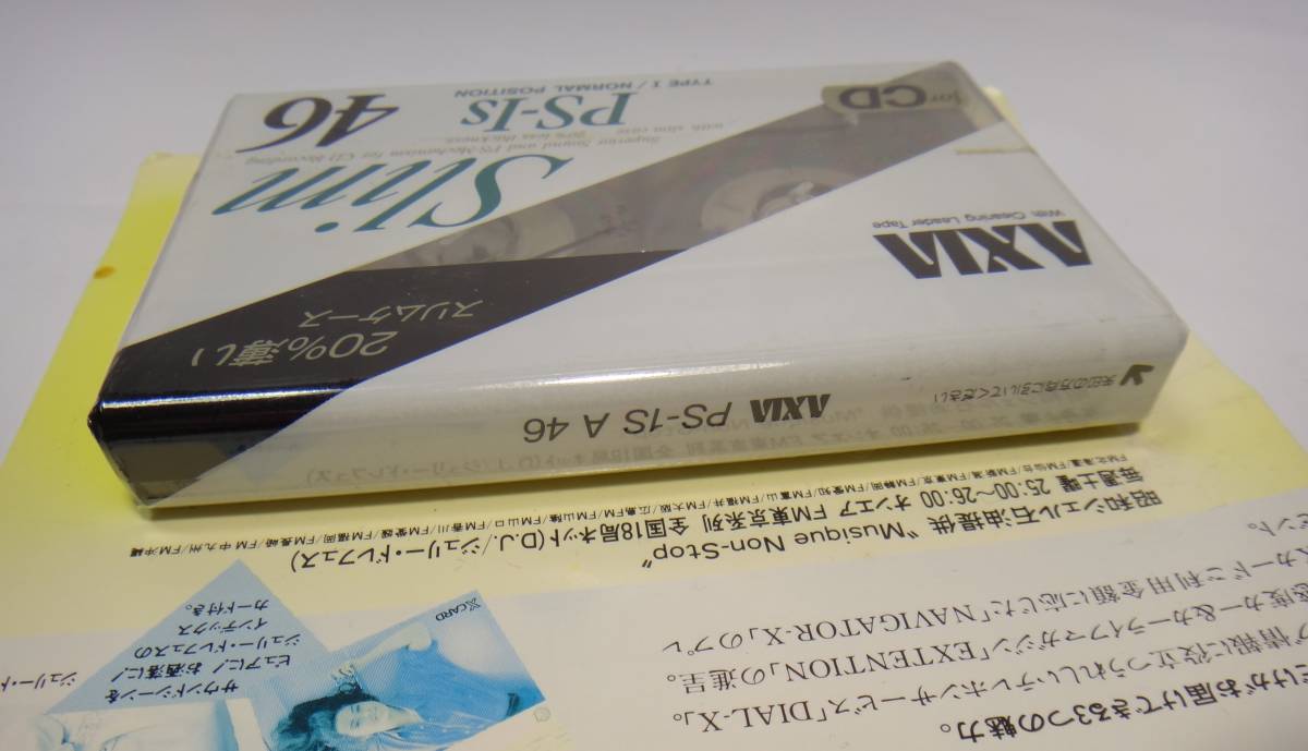 当時物 昭和シェル石油 ジュリー・ドレフュス グッズ ノベルティ shell FM東京ラジオ Xカード AXIA カセットテープ PS-I 1S slim 新品