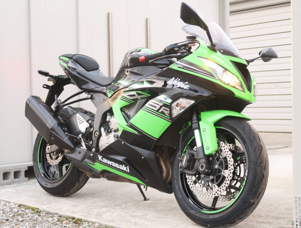 愛知全国配送【カワサキ NINJA ZX-6R ABS 2016年 KRTカラー 1オーナー】ZX636F トラコンパワーモード試運済・動画・複数写真の画像1