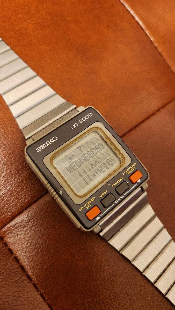1円スタート 稼働品 SEIKO セイコー 腕コン UC-2000 デジタル ポケコン 腕時計_画像4