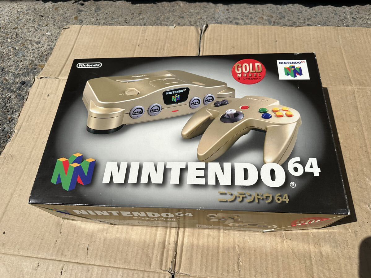 Nintendo 任天堂 64 ゴールド 中古現状品の画像1