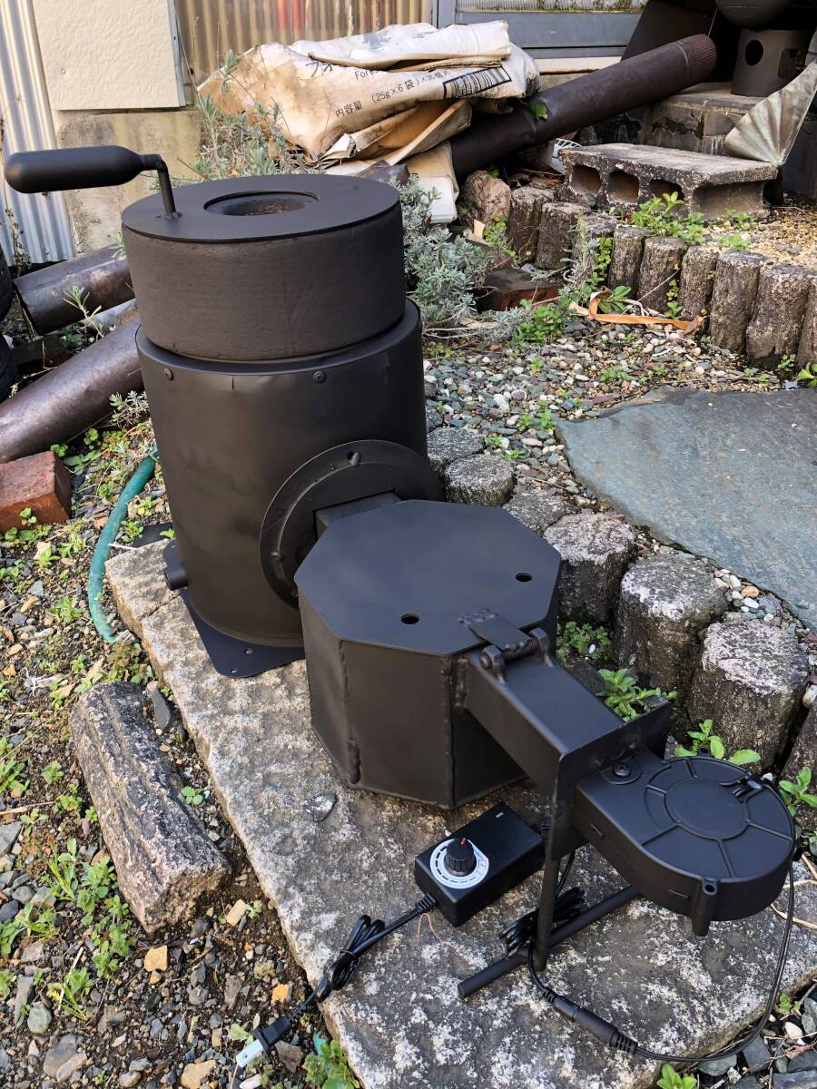 1 point thing!! waste oil burner smokeless high capacity metal ... oil supply . amount pump attaching DIY... fuel fee Y0 jpy 