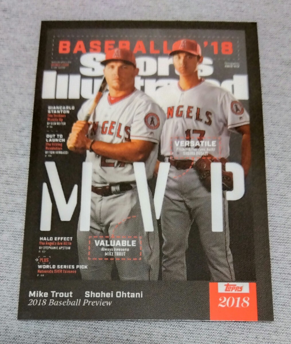 【1円スタート】MLBカード, 大谷翔平(SHOHEI OHTANI), topps 2018, Illustrated, BASEBALL '18, MVP, 36_画像1