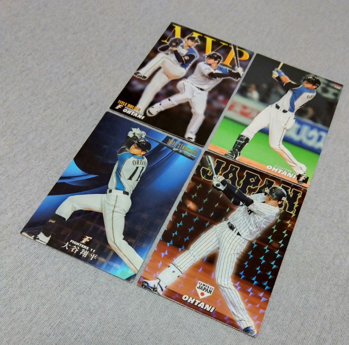 【1円スタート】MLBカード, 大谷翔平(SHOHEI OHTANI), Calbee, MVP, 4枚セット_画像2