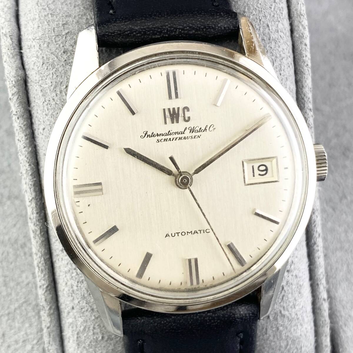 【1円〜】IWC インターナショナルウォッチカンパニー 腕時計 AT 自動巻 SCHAFFHAUSEN シャウハウゼン シルバー文字盤 ジャンク 正規品_画像4