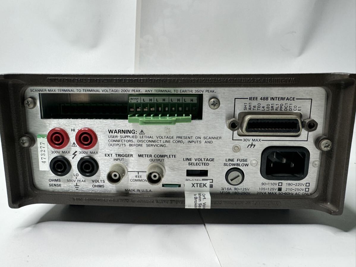 Z218）KEITHLEY ケースレー 199 SYSTEM DMM/SCANNER 通電確認済み_画像7