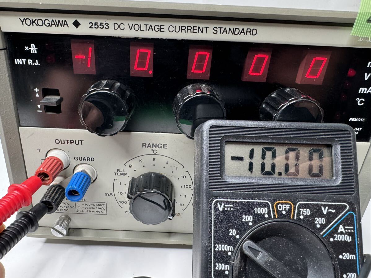 YOKOGAWA 横河 2553 DC VOLTAGE CURRENT STNDARD 直流標準電圧電流発生器 a214_画像8