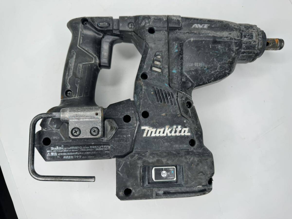 a253)マキタ makita 36V 28mm充電式ハンマドリル HR001G ジャンクの画像6